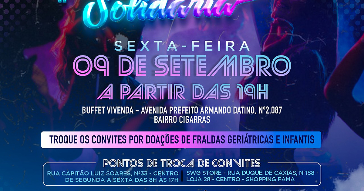 Fundo Social realiza Festa Flashback Solidária