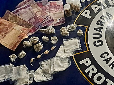 Homem é capturado com cocaína, maconha e crack no Morro do Algodão
