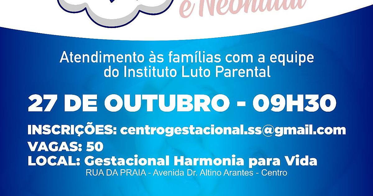 Centro Gestacional realizará evento de Sensibilização do Luto Gestacional, Neonatal e Infantil