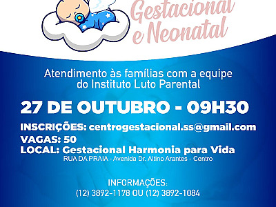 Centro Gestacional realizará evento de Sensibilização do Luto Gestacional, Neonatal e Infantil