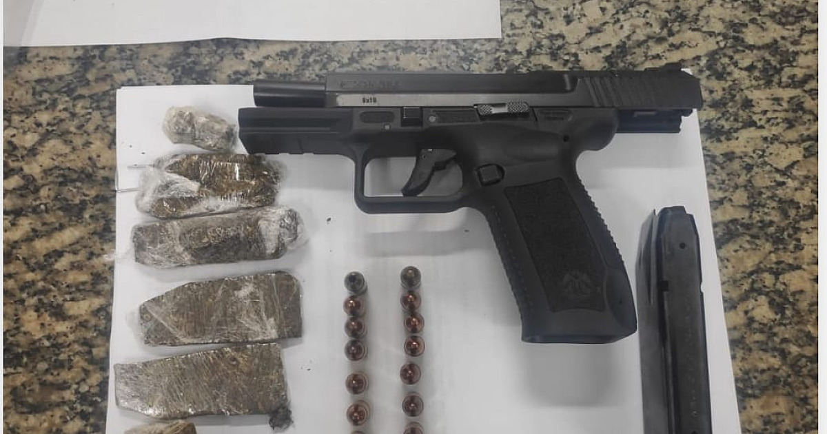 PM prende homem com maconha e arma 9mm em Caraguatatuba