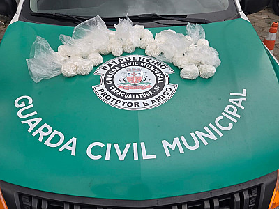 Perseguição termina com prisão e apreensão de mais de 2 mil porções de cocaína em Caraguatatuba