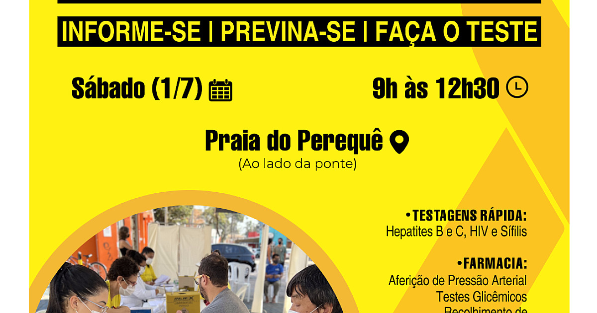 Ilhabela realiza ação do Julho Amarelo na Praia do Perequê neste sábado