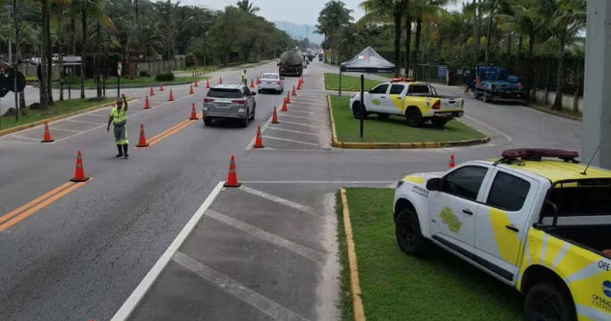 Trechos da rodovia Rio-Santos serão interditados para obras em São Sebastião nesta segunda-feira (9)