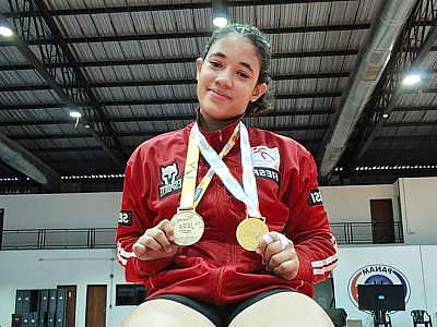 Judoca sebastianense é campeã do Sul-Americano Escolar em Assunção, no Paraguai