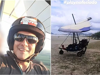 Antes de morrer, piloto de asa delta postou foto com clássico do Rappa para começar a curtir o feriado em Bertioga