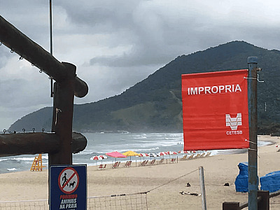 Região tem 9 praias impróprias para banho nesta semana