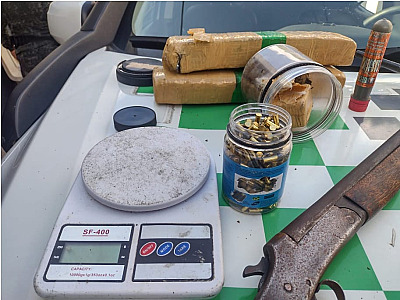Polícia Ambiental apreende armas e mudas de maconha em Ubatuba