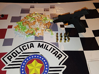 Com arma e droga, integrante do PCC é preso em Ubatuba