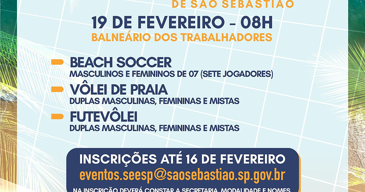 Inscrições para o Desafio dos Servidores Públicos de São Sebastião encerram-se nesta quarta-feira (16)