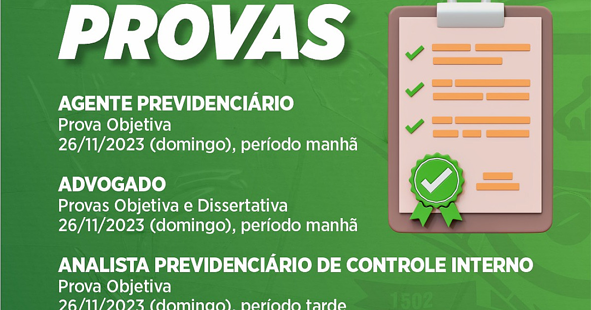 IlhabelaPrev convoca candidatos para provas objetivas do Concurso Público 01/2023