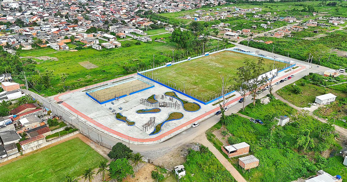 Prefeitura de Caraguatatuba inaugura Praça Esportiva e de Lazer no Perequê-Mirim