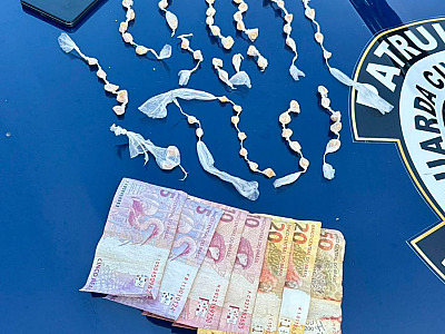 Homem é preso por tráfico de drogas e dano ao patrimônio público no bairro Tinga, em Caraguatatuba