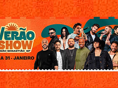 São Sebastião inicia programação do Verão Show 2026 com atrações nacionais