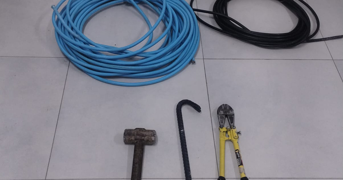 Homem é preso em flagrante por furto de cabos de iluminação em Caraguatatuba