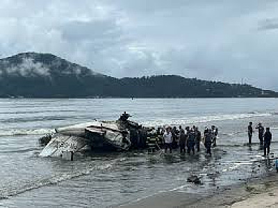Queda de aeronave deixa dois mortos e seis feridos em Ubatuba