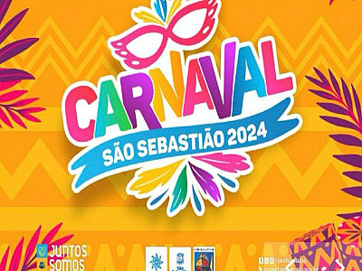 Carnaval 2024 começa nesta quinta em São Sebastião