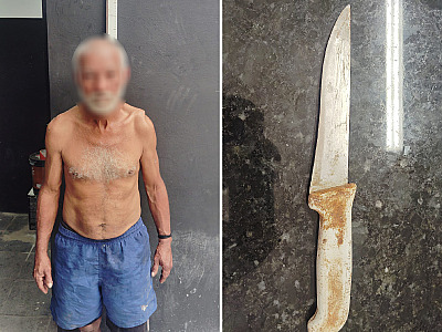 Criminoso armado com faca é detido pela PM em Caraguatatuba