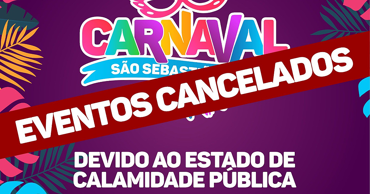 Prefeitura de São Sebastião cancela festividades de carnaval em todo município