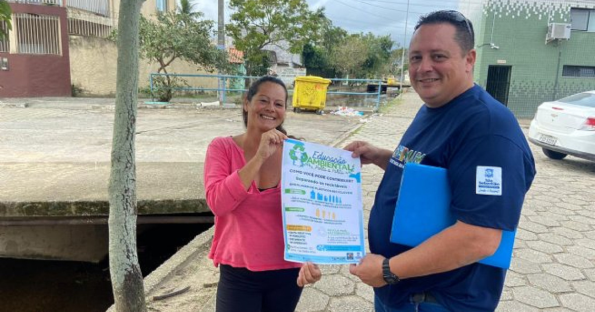 No Dia de Combate à Poluição, Prefeitura de São Sebastião realiza ação de educação ambiental na região central