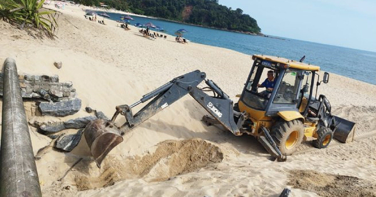 Prefeitura de São Sebastião intensifica ações de limpeza e desobstrução de canais de drenagem de Costa Sul à Norte por causa do alerta de chuvas