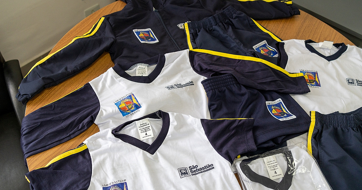 Prefeitura de São Sebastião inicia em maio a entrega de uniformes escolares para alunos da rede municipal