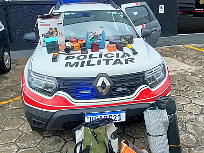Homem é preso suspeito de furtar objetos avaliados em R$ 8 mil reais em Caraguá