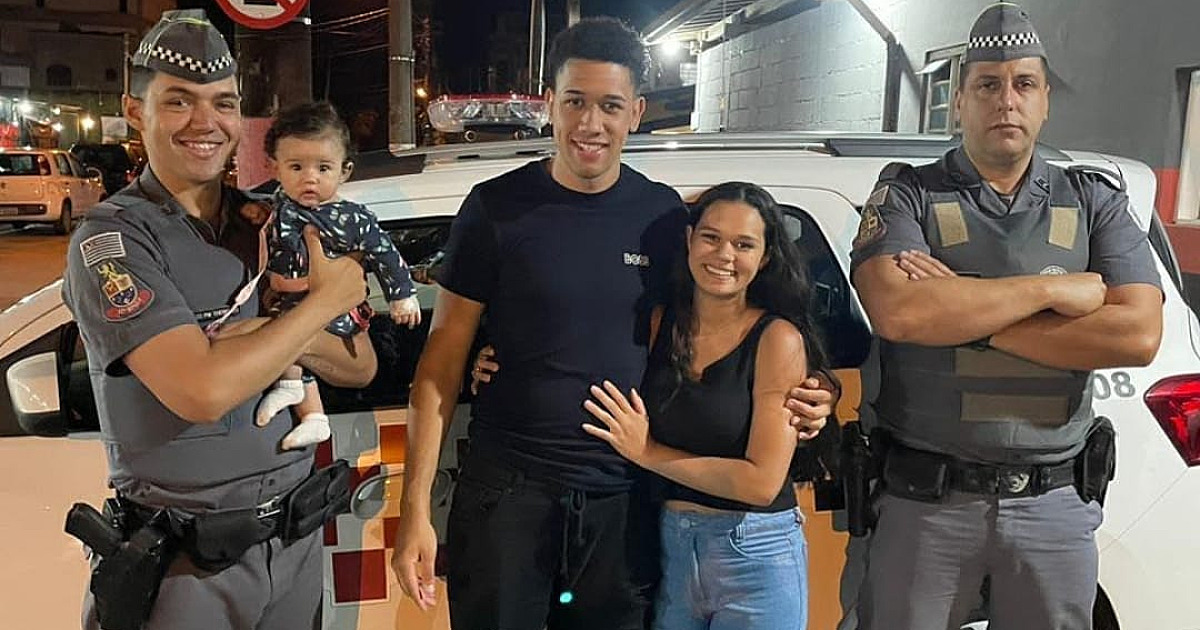 PM salva bebê de 4 meses que engasgou com o leite da mãe em Ubatuba