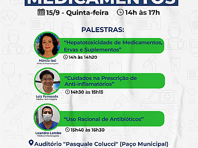 Prefeitura de Ilhabela promove palestras sobre o Uso Racional de Medicamentos