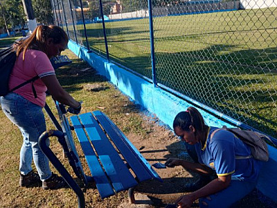 Regional Topolândia revitaliza Campo de Futebol do Itatinga