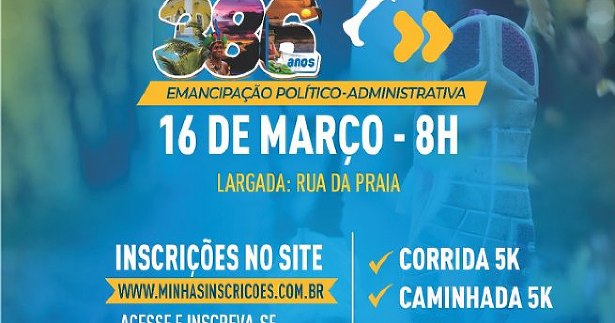 Inscrições para a tradicional corrida Aniversário da Cidade terminam dia (15)