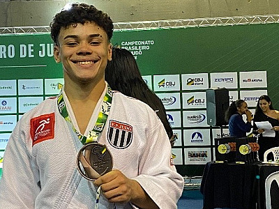 Judoca de São Sebastião conquista bronze individual e prata por equipe no Campeonato Brasileiro de Judô Sub-18