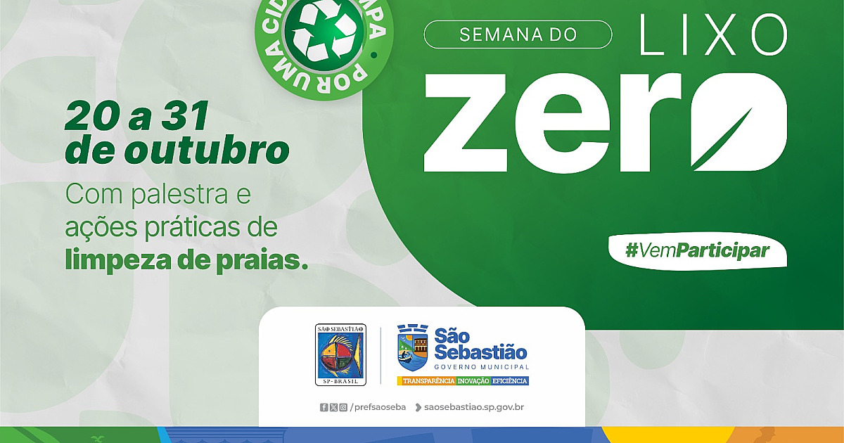 Prefeitura promove palestra sobre economia circular e preservação dos mangues na Semana do Lixo Zero 2025