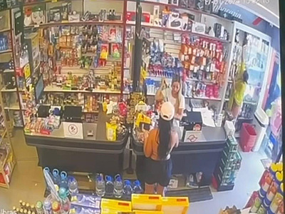 Esperta, ladra age rápido e leva garrafa de uísque em mercado de Ilhabela