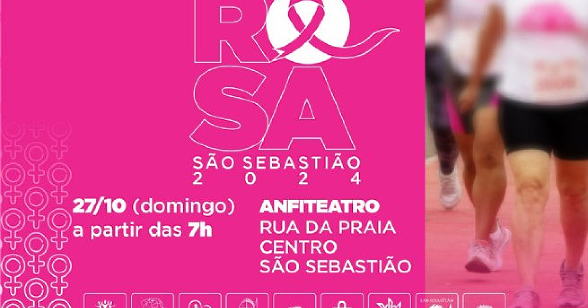 Caminhada Outubro Rosa São Sebastião 2024 tem inscrições abertas e diversas atividades para o público no dia 27