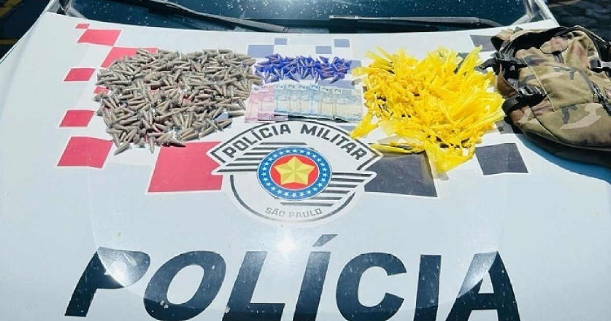 Polícia Militar prende homem com mais de 500 porções de drogas em Caraguatatuba