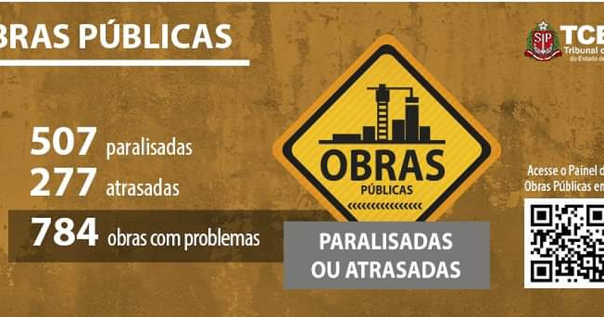Litoral Norte tem 11 obras paralisadas ou em atraso, diz Tribunal de Contas do Estado de SP