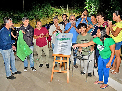 Prefeitura de Ilhabela inauguração nova ponte e iluminação no Sertão do Portinho proporcionando mais segurança aos moradores locais