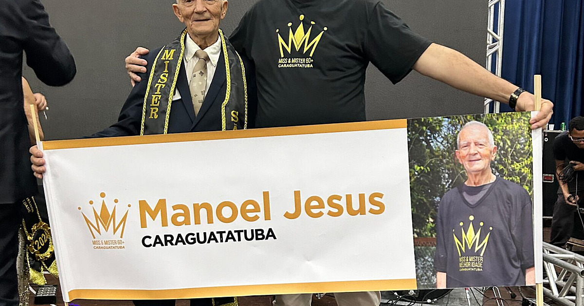 Idoso de 104 anos de Caraguatatuba é eleito Mister 60+ Estado de São Paulo