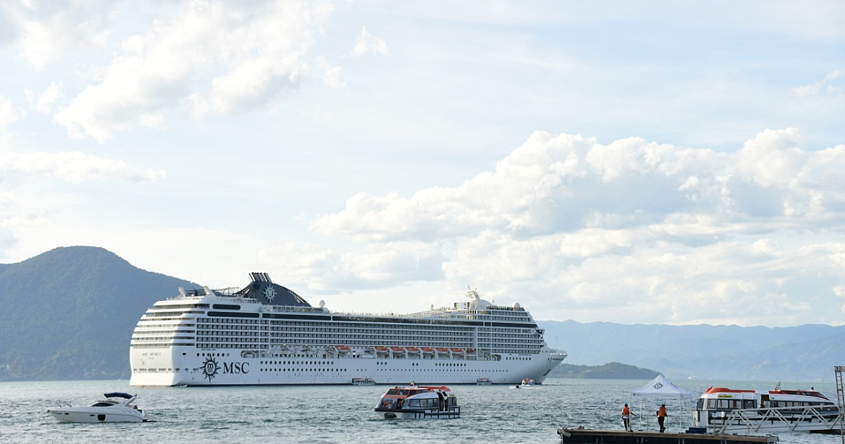 Ilhabela retoma escalas de navios cruzeiro