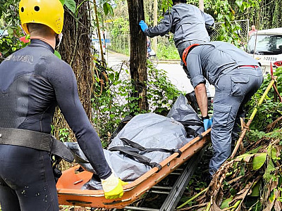 Homem é encontrado morto no rio Tavares, em Ubatuba
