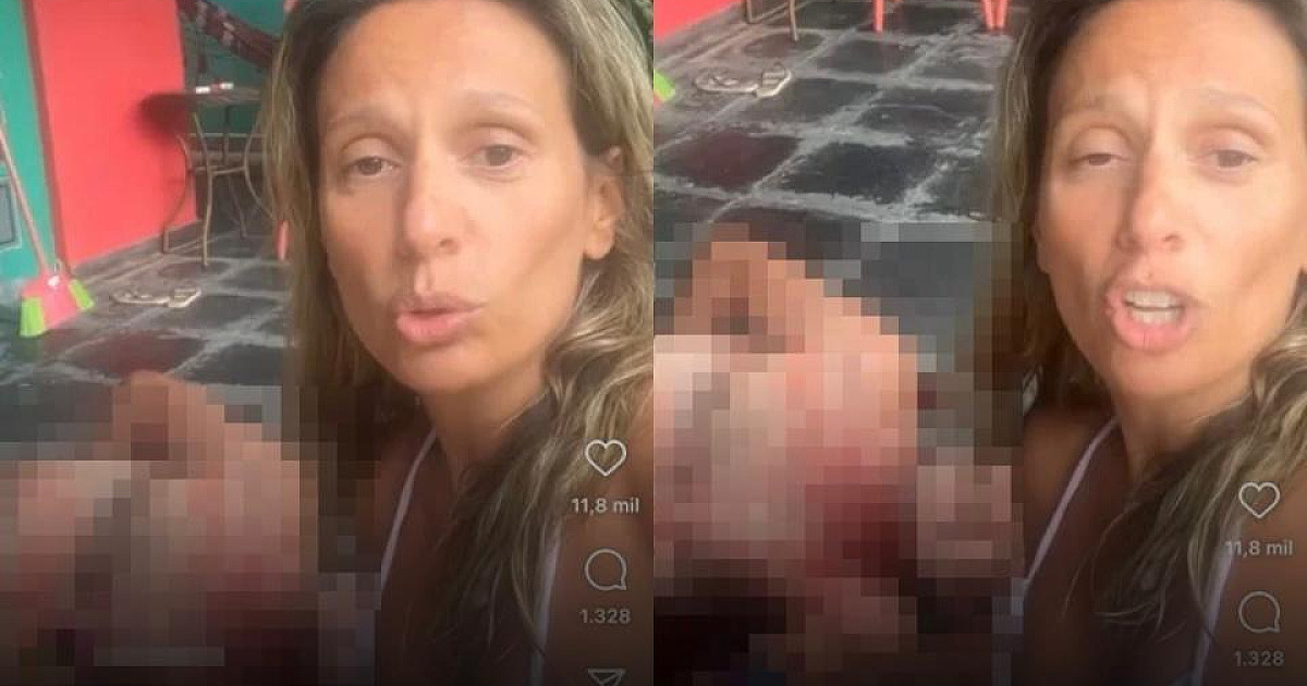 Luísa Mell vive momentos de terror ao encontrar homem coberto de sangue em Ilhabela