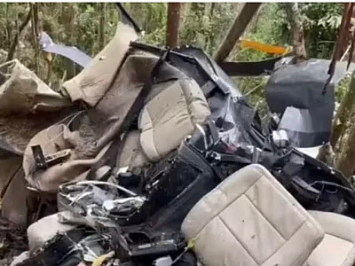 Polícia registra queda do helicóptero como homicídio culposo