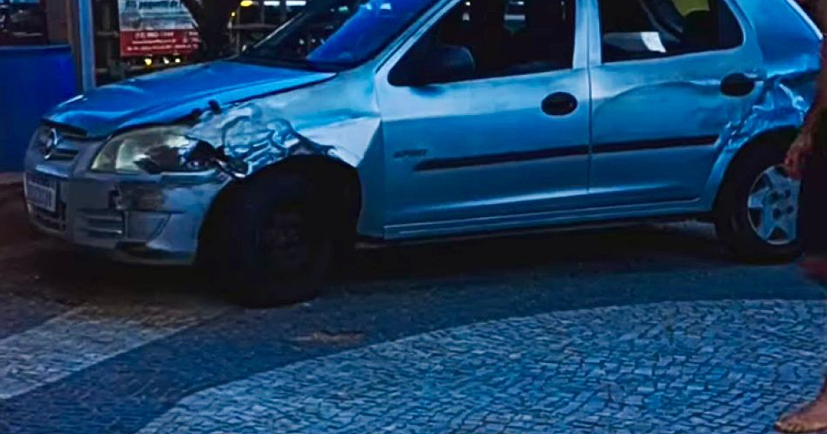 Motorista alcoolizado e sem habilitação invade calçadão e causa confusão na Martim de Sá