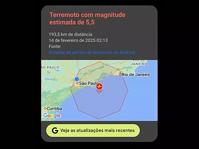 Centro de Sismologia da USP nega terremoto após alerta do Google