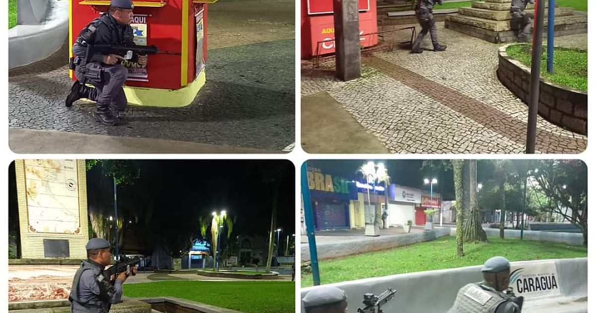 BAEP realiza simulado em Caraguatatuba para conter crime na cidade