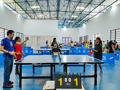Alunos da rede municipal disputam Tênis de Mesa no 2º Jogos Interescolares
