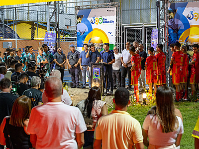 Inauguração da revitallização do complexo esportivo