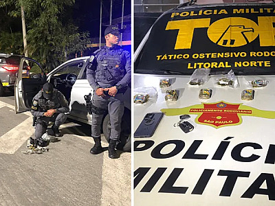 Droga apreendida é avaliada em R$ 100 mil.