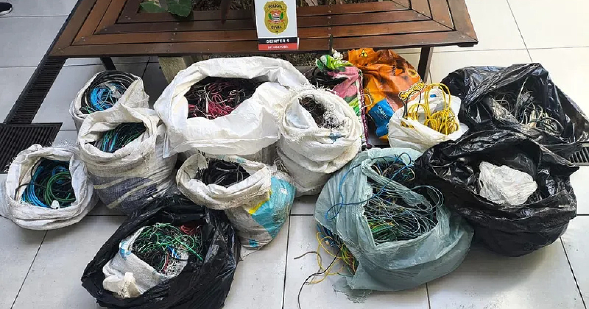 Polícia Civil apreende mais de 200 kg de cobre durante ação em Ubatuba